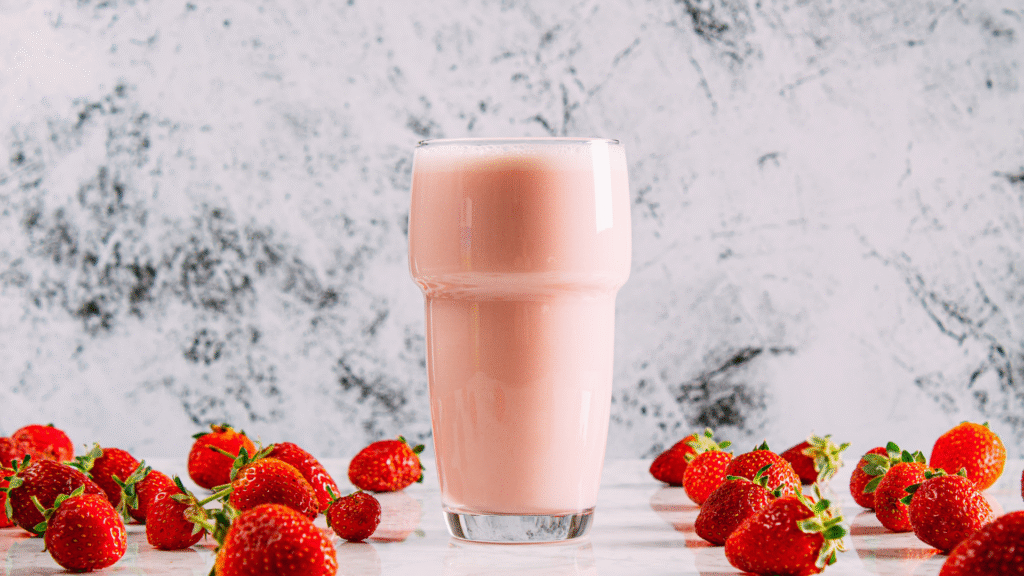 Delicious Frosted Strawberry Lemonade