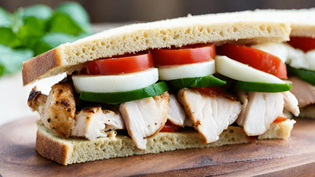 Chicken Caprese Sandwich
