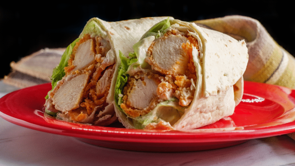 Crispy Chicken Caesar Wrap