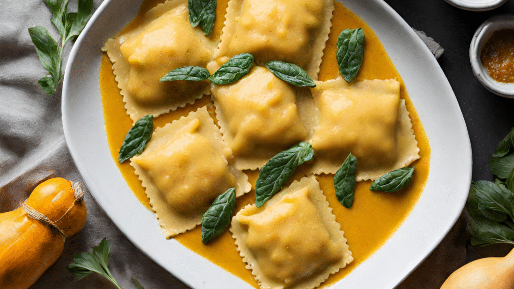 Butternut Ravioli Squash Sauce