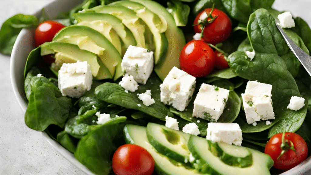 Spinach and Avocado Salad
