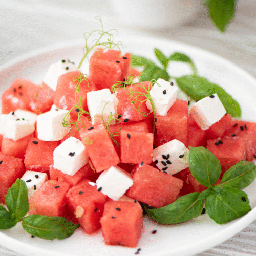 Watermelon Basil Salad