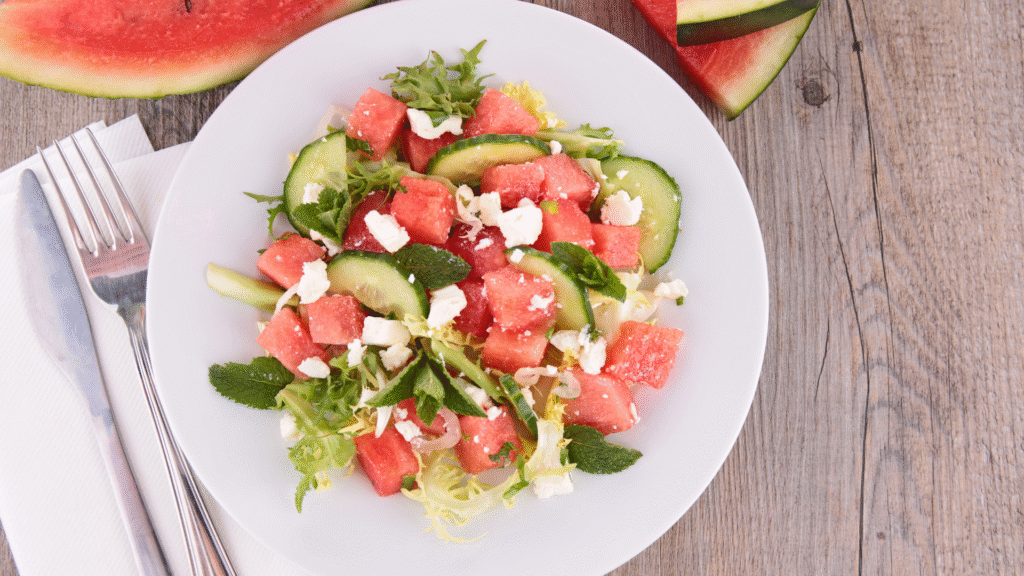 Watermelon Salad with Balsamic