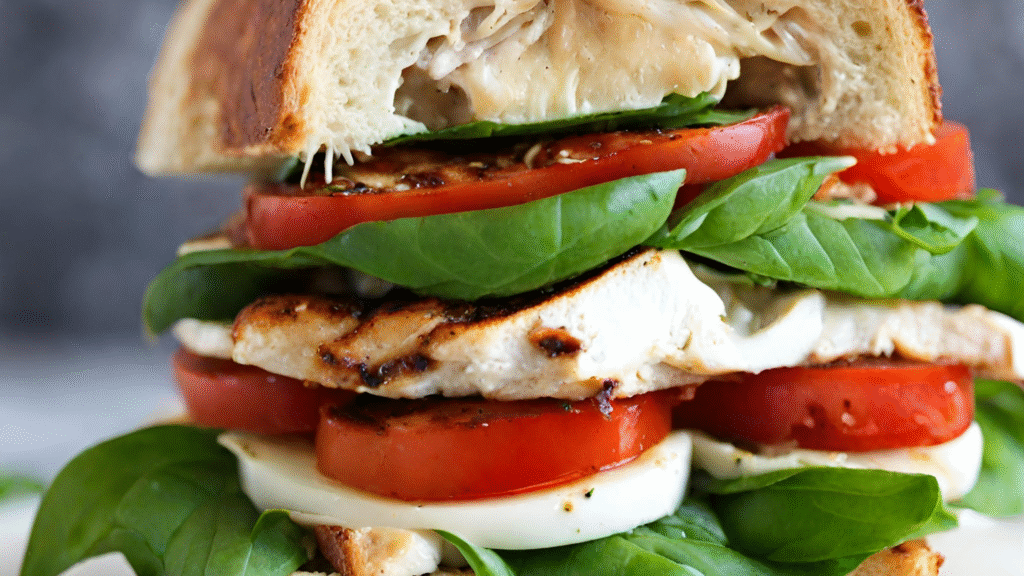 Chicken Caprese Sandwich
