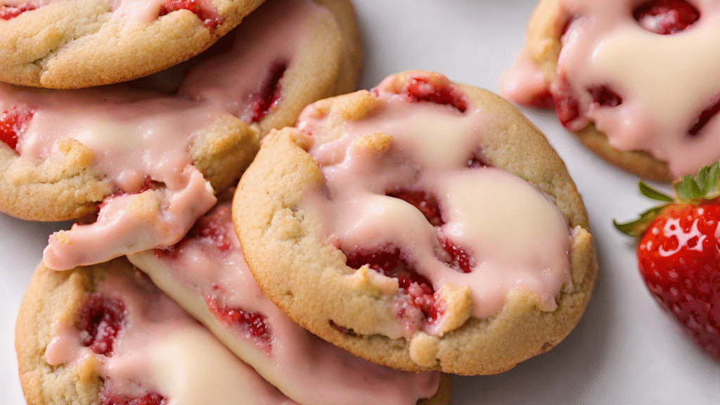 Strawberry Cheesecake Cookies