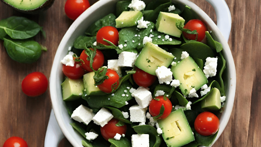 Spinach and Avocado Salad