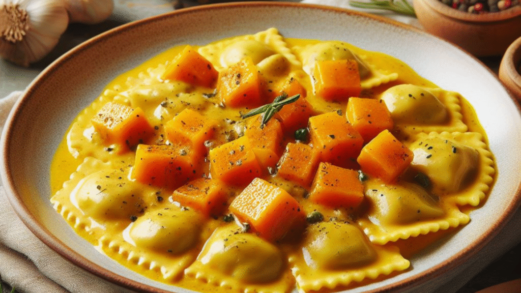 Butternut Ravioli Squash Sauce
