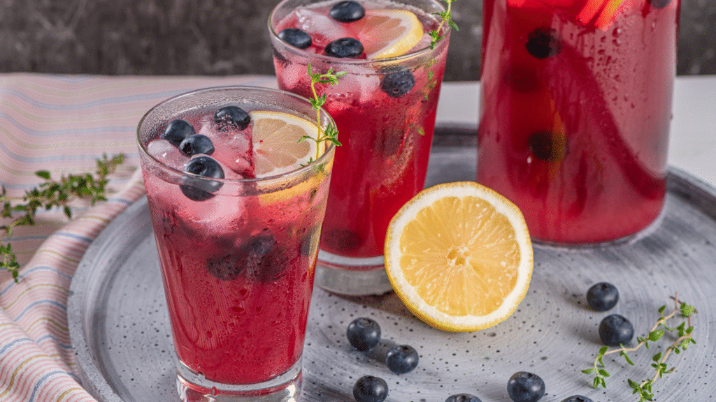 Easy Blueberry Lemonade Cocktail In 5 Minute