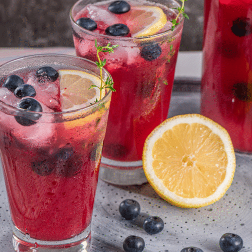 Easy Blueberry Lemonade Cocktail In 5 Minute