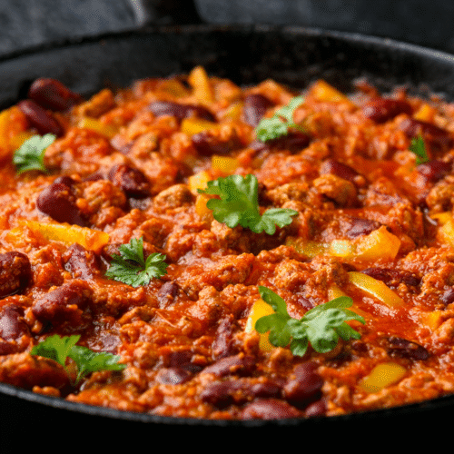 Delicious Vegetarian Skillet Chili In 5 Easy Steps