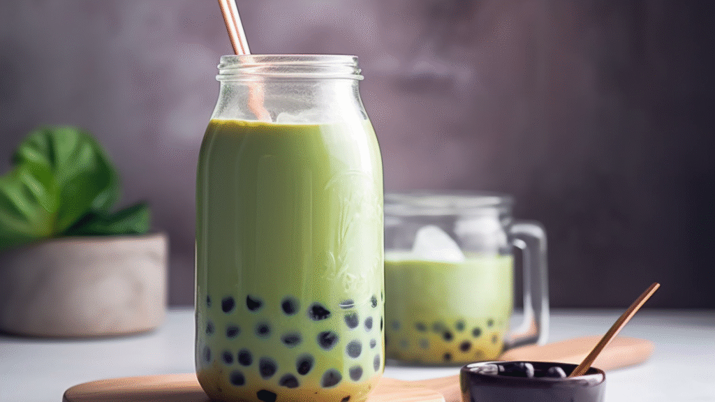 Refreshing Honeydew Milk Tea Boba In 15 Minute