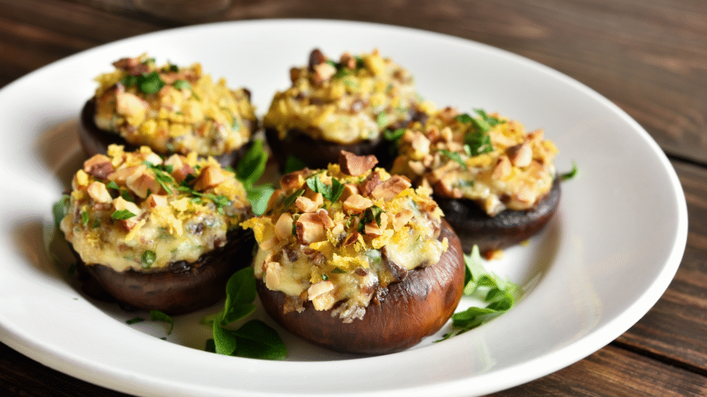 Nice Cheese Parmesan Stuffed Mushrooms In 5 Steps