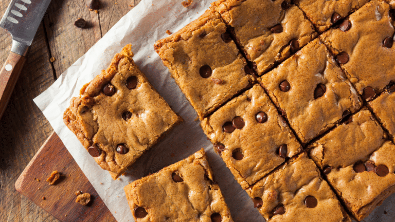 Best Chewy Chocolate Chip Blondies In Just 40 min