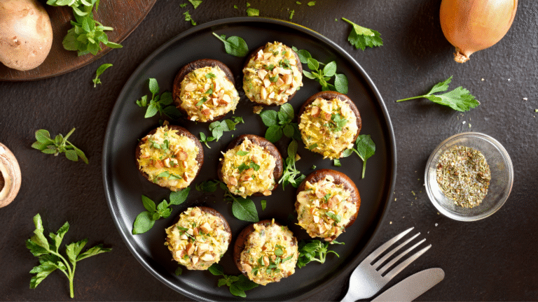 Delicious Cheese Stuffed Mushrooms In 5 Steps